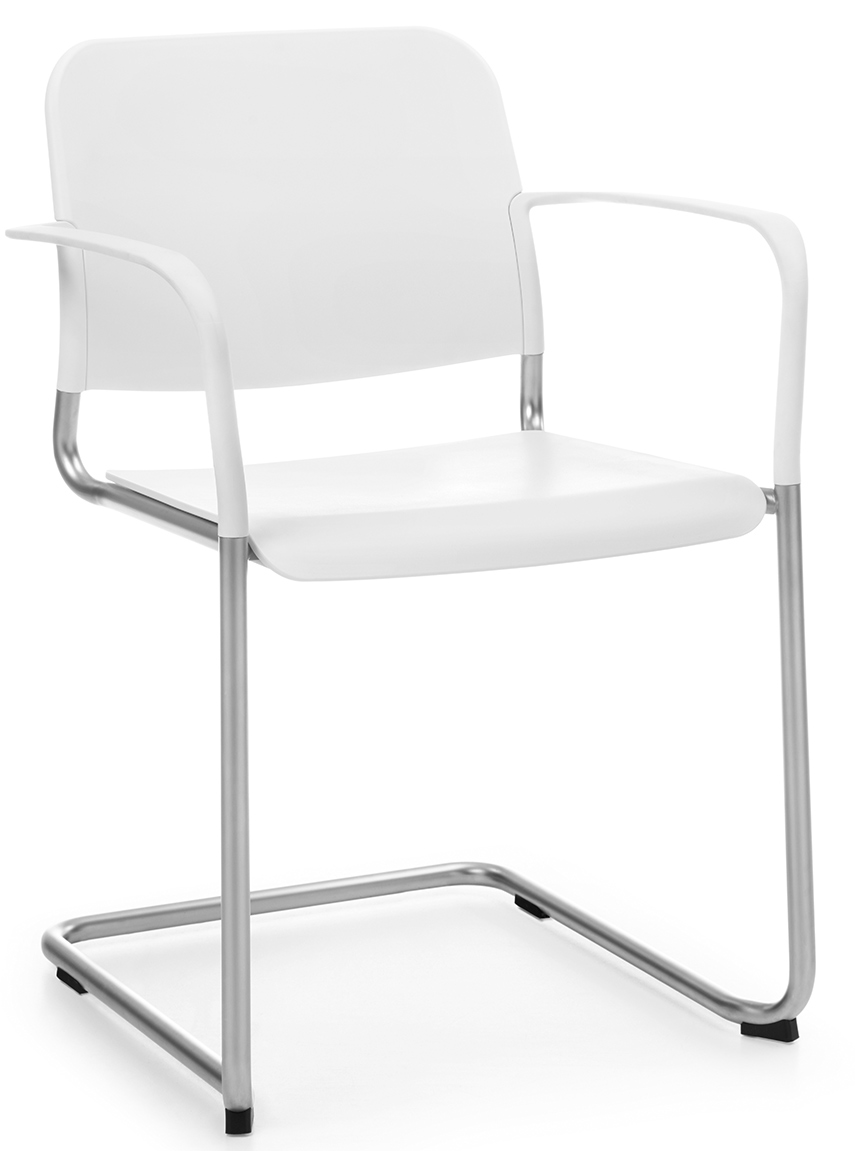 Profim - Zoo - Freischwinger - Sitz- und Rückenlehne aus Kunststoff