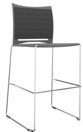 Profim - Ariz - Barhocker - 555CV - Sitz Kunststoff - Rücken Netz