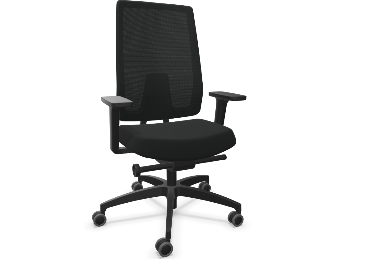 Dauphin - Indeed Büro-Drehstuhl - Mesh-Rückenlehne (Express-Lieferung)