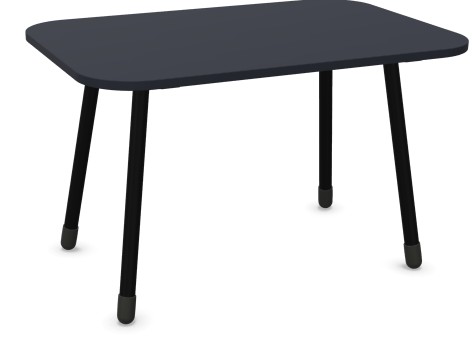 WINI - Besprechungstisch WINEA TEAMS (2025) mit gerundeten Ecken auf Gleitern