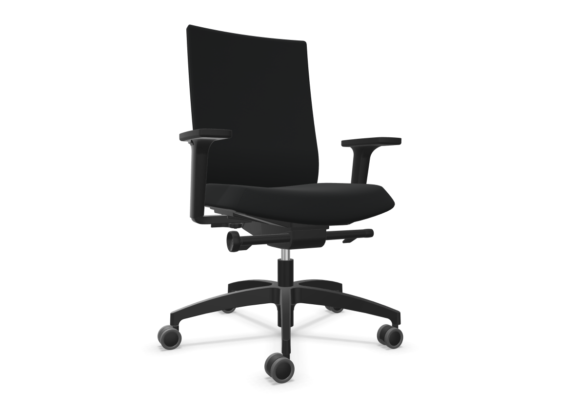 Dauphin -  AdJust Evo Operator - ergonomischer Bürostuhl mit hoher Polster-Rückenlehne (Express-Lieferung)