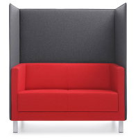 Profim Vancouver Lite 2-Sitzer-Sofa mit Trennwand - 4-beinig -Stoffbezug