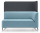 Profim 2-Sitzer-Sofa Softbox 2LW mit Trennwand - Stoffbezug