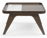 Profim - October - S2 - Tisch - Holzgestell - mit Milchglasausschnitt - Breite 600mm