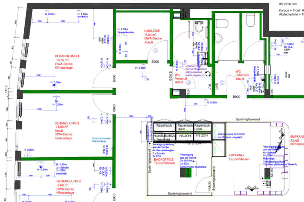Technikplanung für Praxisneubau