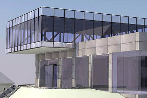 Futuristischer Neubau wird  Firmensitz