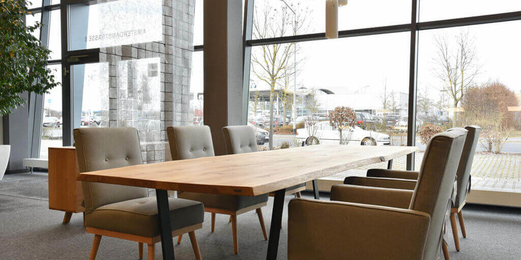 Handgefertigte Tische - Showroom Schweinfurt